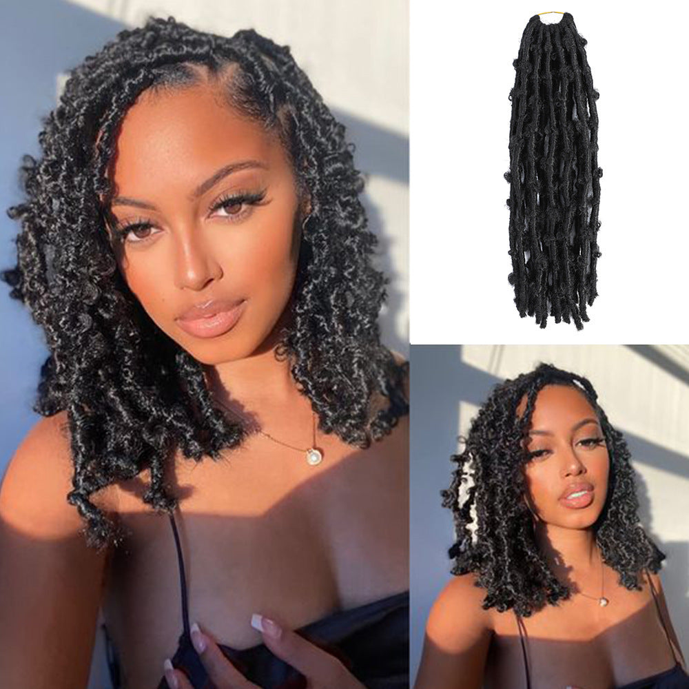 White Smoke Bohemian Butterfly Locs Hair - African Heritage (12-Strand Crochet) Hair Extension