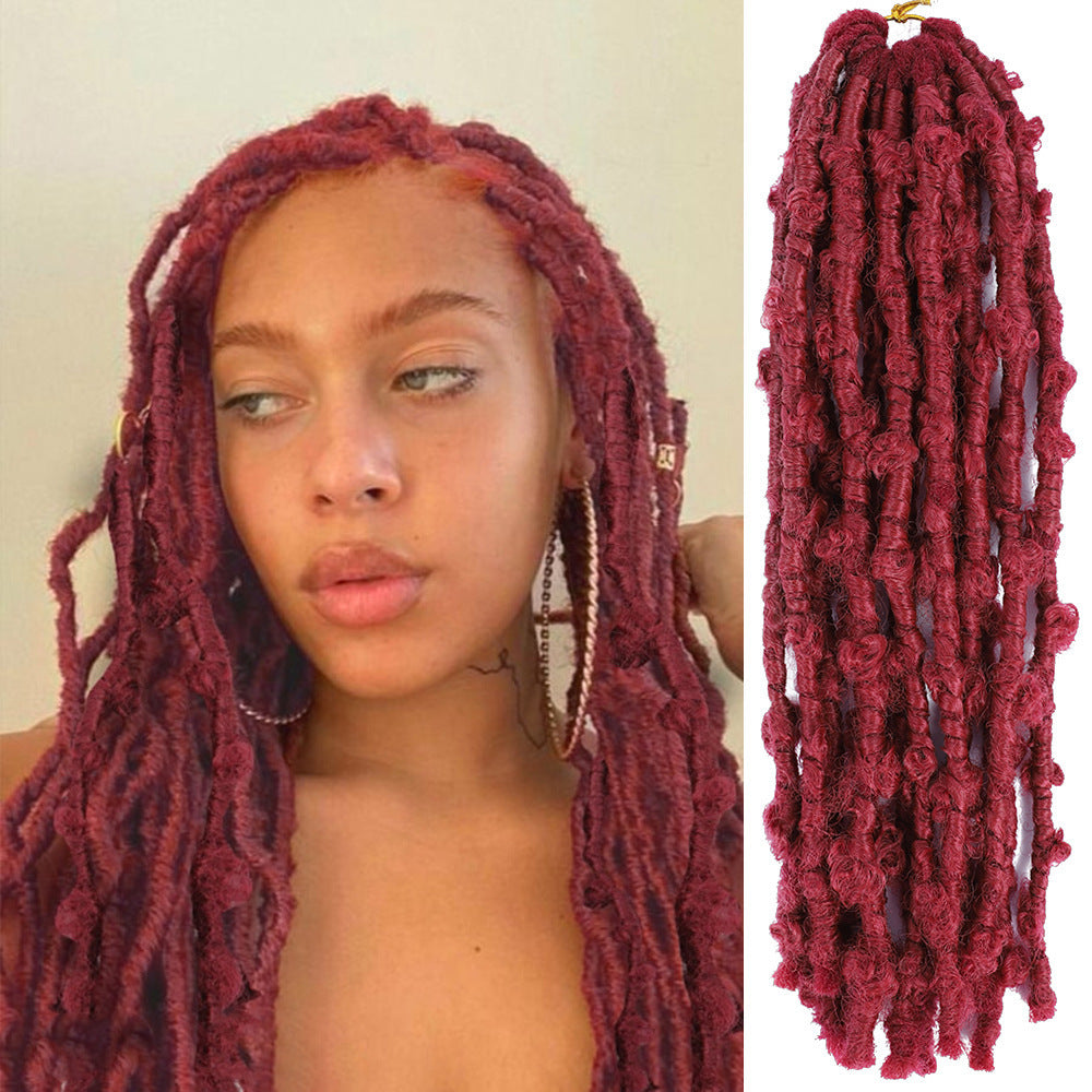 Saddle Brown Bohemian Butterfly Locs Hair - African Heritage (12-Strand Crochet) Hair Extension