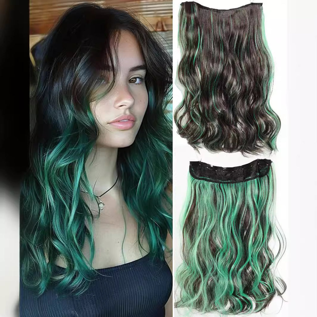 White Smoke Silver Tea Gradient Straight Extension - Avant-Garde (Highlight Balayage) Hair Extension