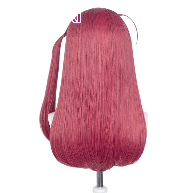 White Smoke Sakura Minamoto Cosplay Wig - Zombie Land Saga (Pink-Purple Long Straight) (FEVERCOS)