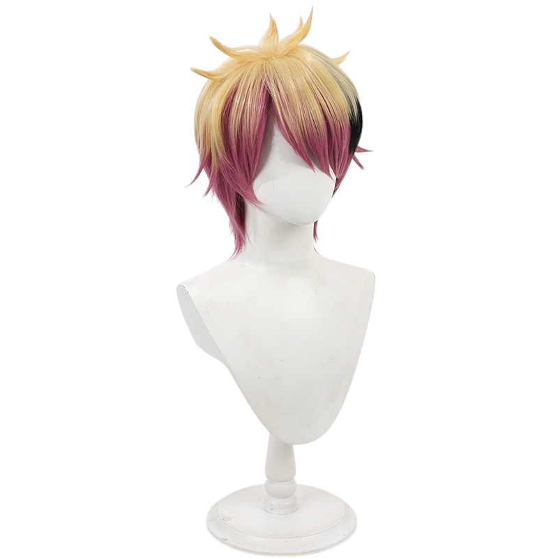 White Smoke Lono Fontaine Cosplay Wig - Devil Butler with Black Cat (Gradient Flipped) (FEVERCOS)