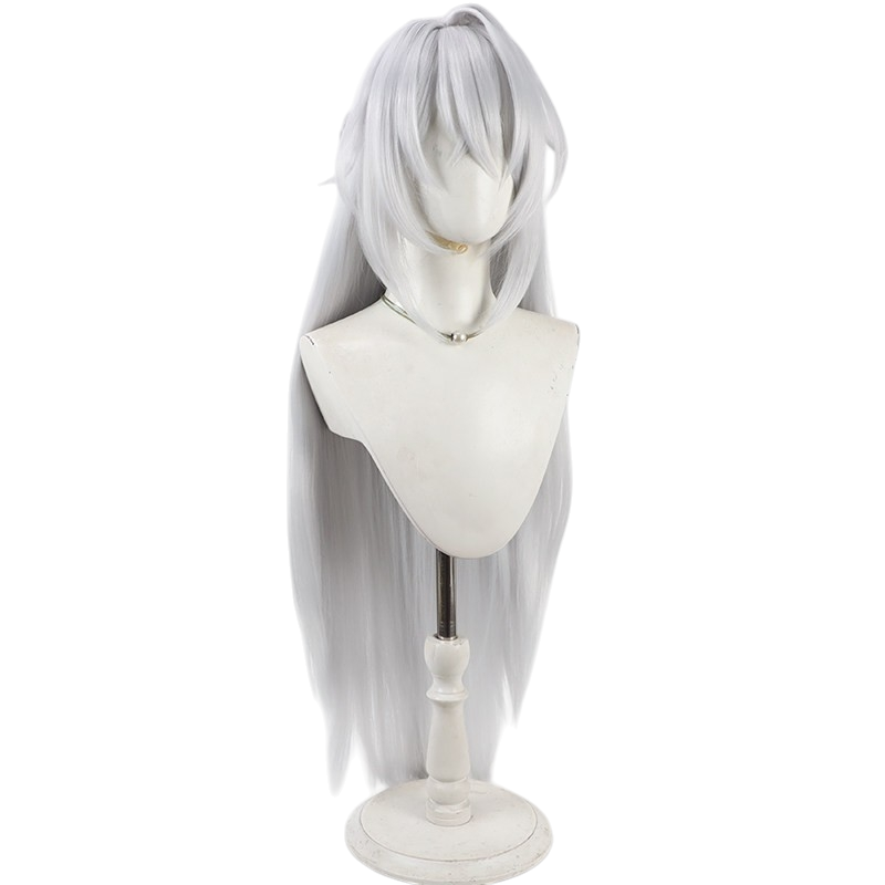 White Smoke Sevirian Lowell Cosplay Wig - Zenless Zone Zero (Silver Grey Styled Short) (FEVERCOS)