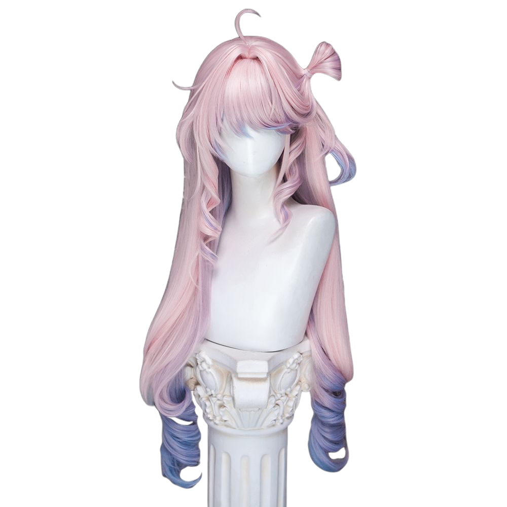 White Smoke Dania Cosplay Wig - Wuthering Waves (80cm Curly Middle Part Scalp) (FEVERCOS)