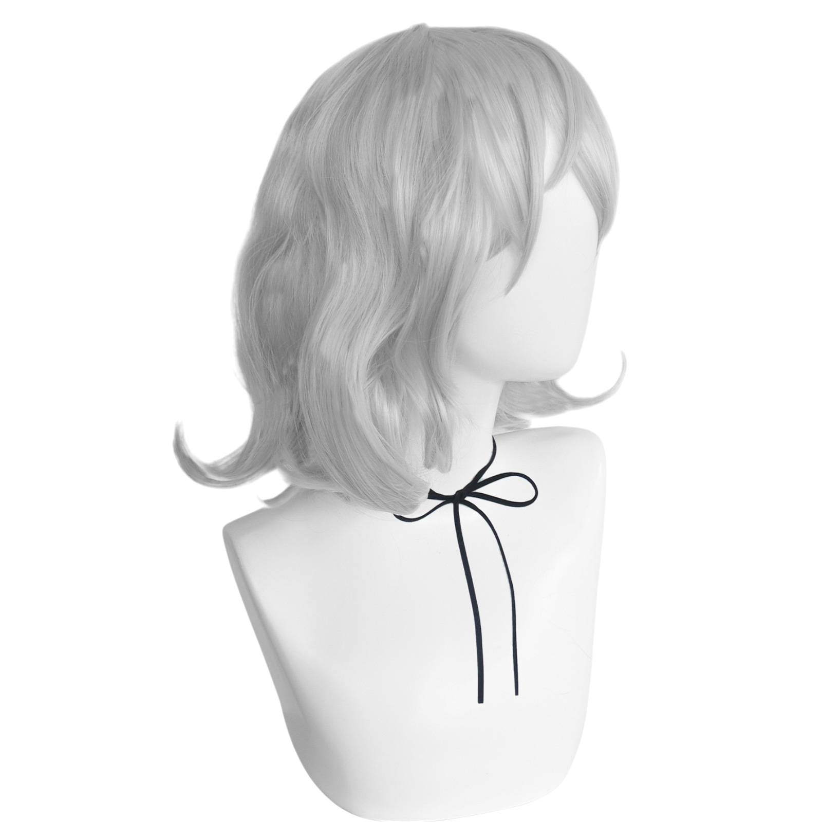 Light Gray Neferpitou (Pitou) Cosplay Wig - Hunter x Hunter (White Wavy) (FEVERCOS)