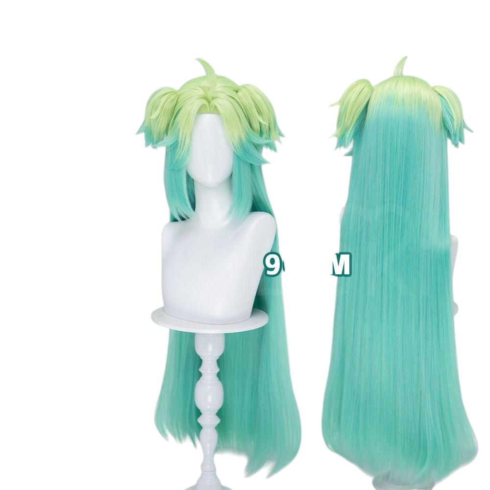 White Smoke Lucky Qing Cosplay Wig - To Be Hero X (90cm Layered Gradient Scalp) (FEVERCOS)