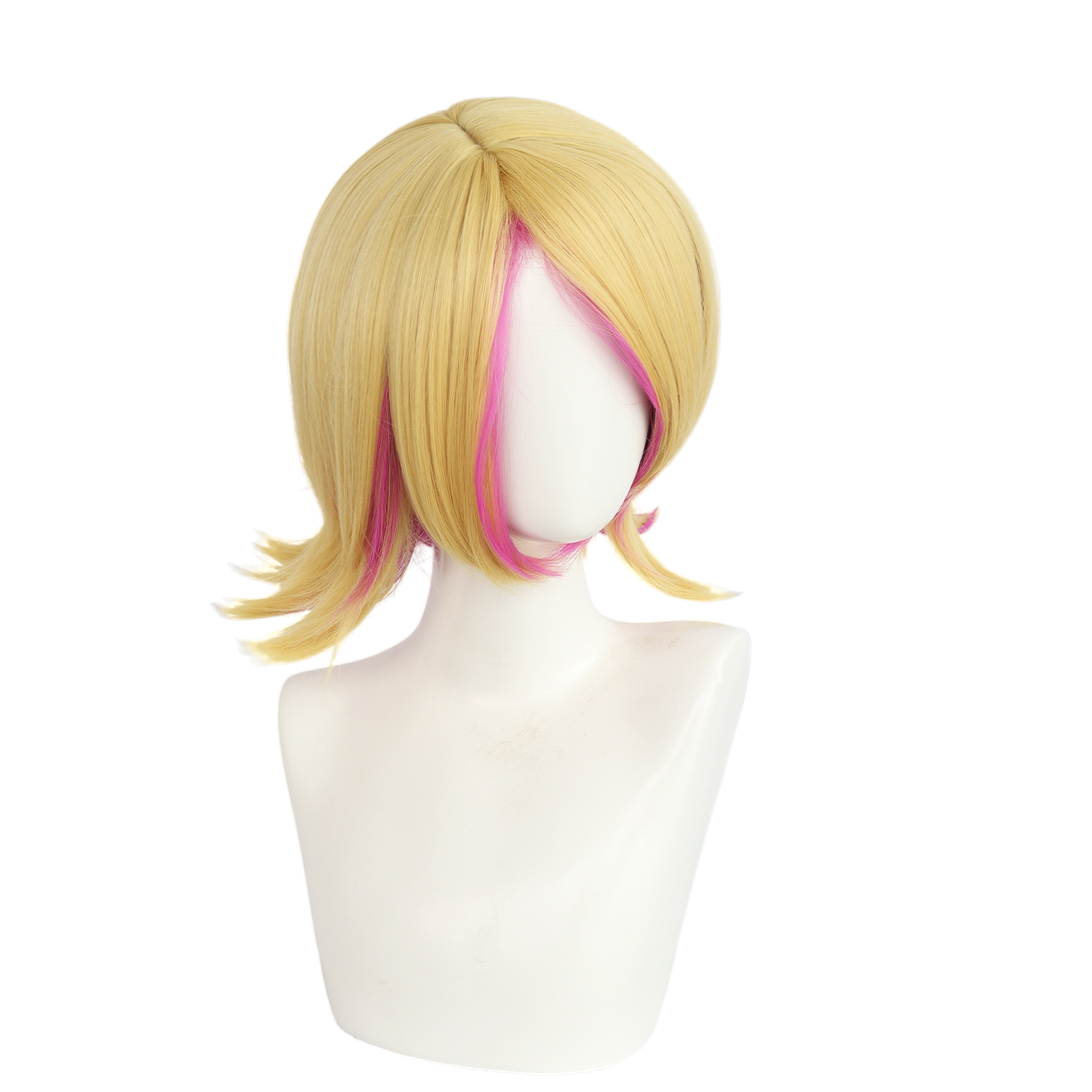Bisque Kagamine Rin Cosplay Wig - Vocaloid (Golden Blonde Flipped) (FEVERCOS)