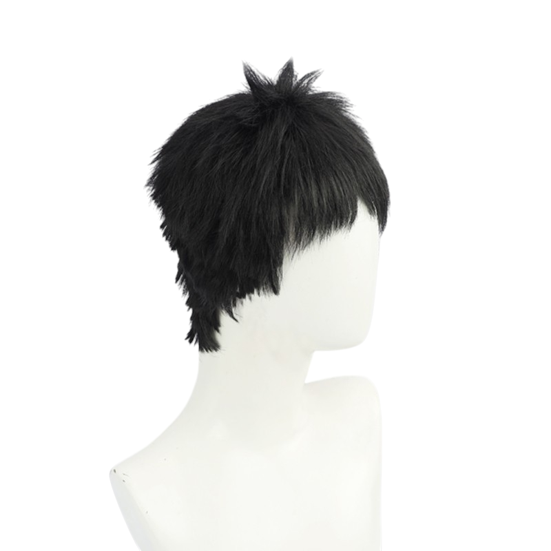 White Smoke Wakana Gojo Cosplay Wig - Artisan Tailor My Dress-Up Darling(Black Short Offset Whorl) (FEVERCOS)
