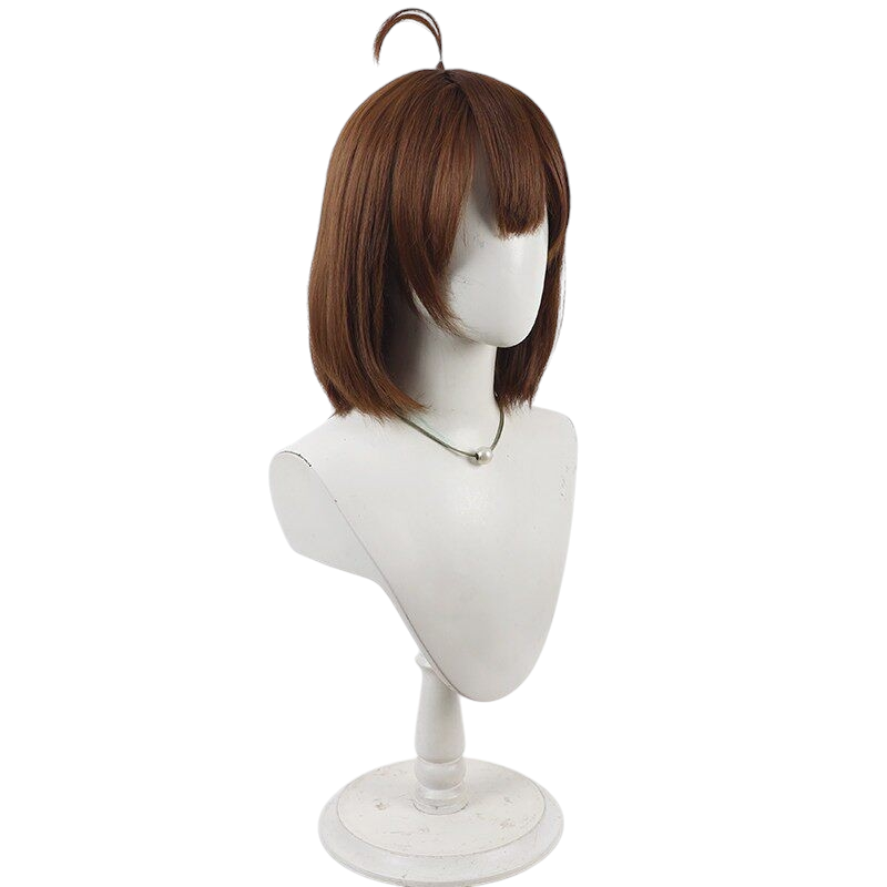 White Smoke Angela Cosplay Wig - Library of Ruina (Brown Bob) (FEVERCOS)