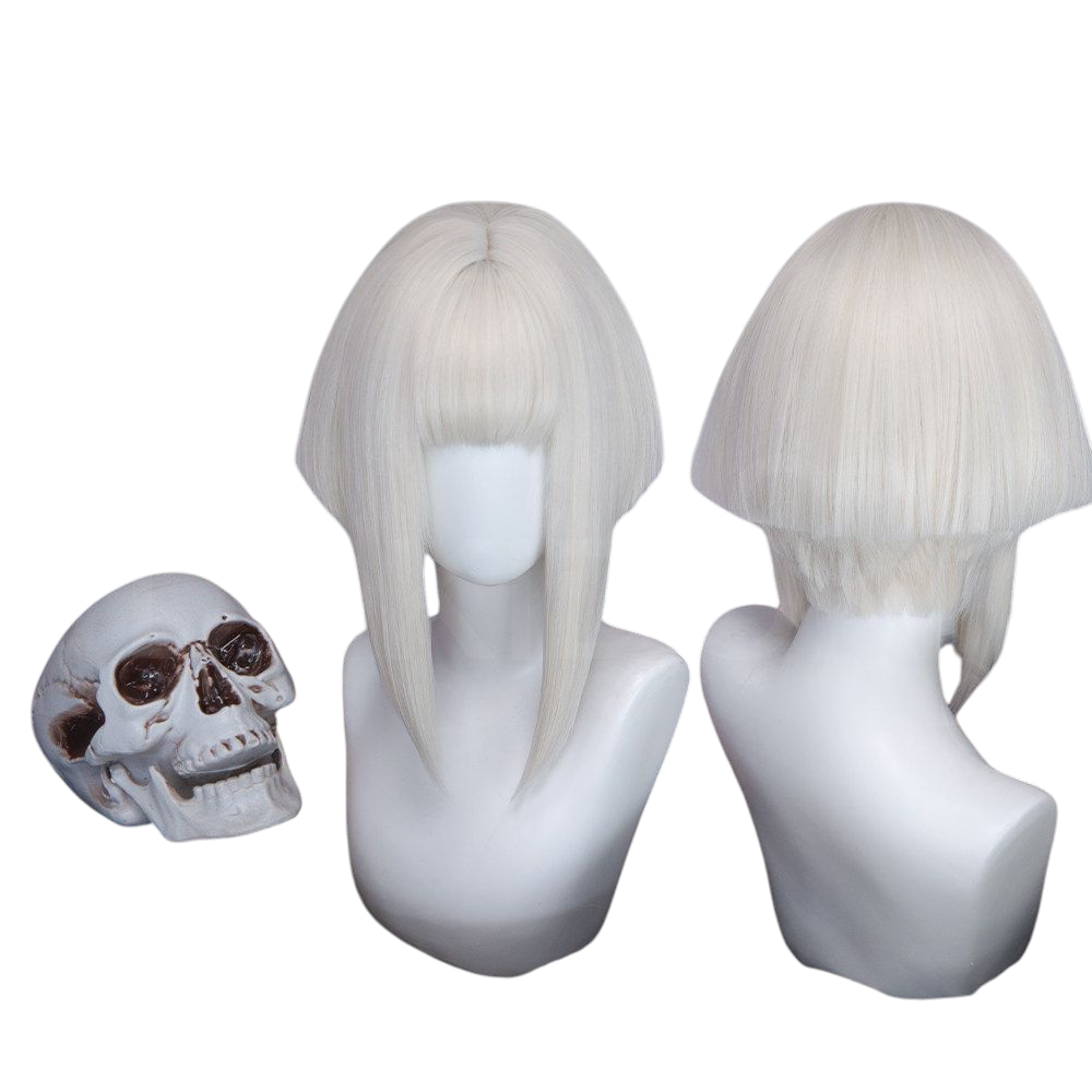 White Smoke Hyo Cosplay Wig - Gachiakuta (Custom Color Short Scalp) (FEVERCOS)