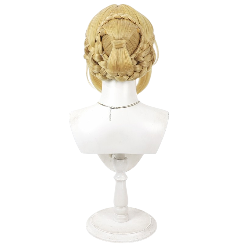 White Smoke Evelyn Cosplay Wig - Zenless Zone Zero (Detachable Bun & Accessories) (FEVERCOS)