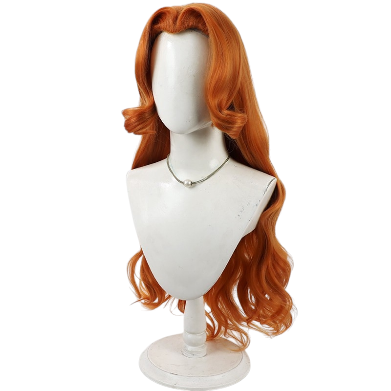 White Smoke Rangiku Matsumoto Cosplay Wig - BLEACH (Strawberry Blonde Widow's Peak) (FEVERCOS)