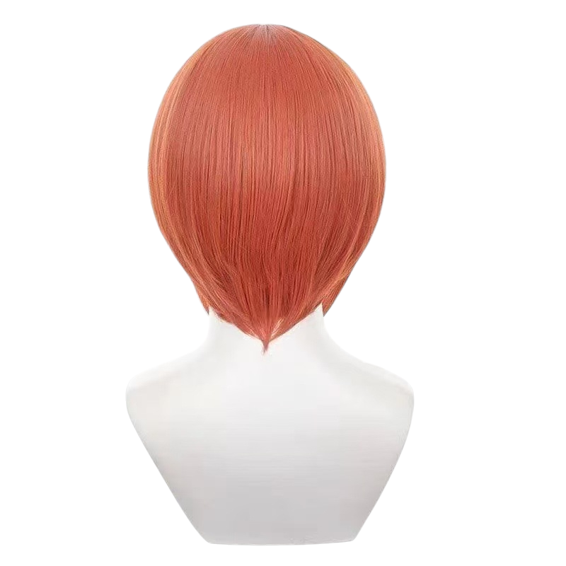 White Smoke Kagura Cosplay Wig - Gintama (Short Orange/Red with Scalp) (FEVERCOS)