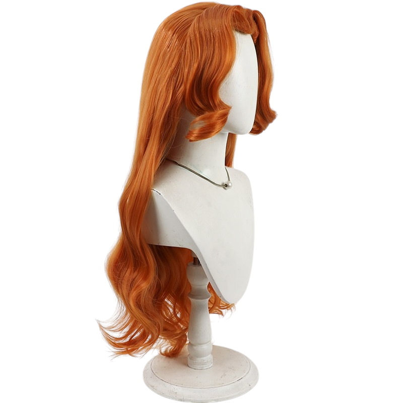 White Smoke Rangiku Matsumoto Cosplay Wig - BLEACH (Strawberry Blonde Widow's Peak) (FEVERCOS)
