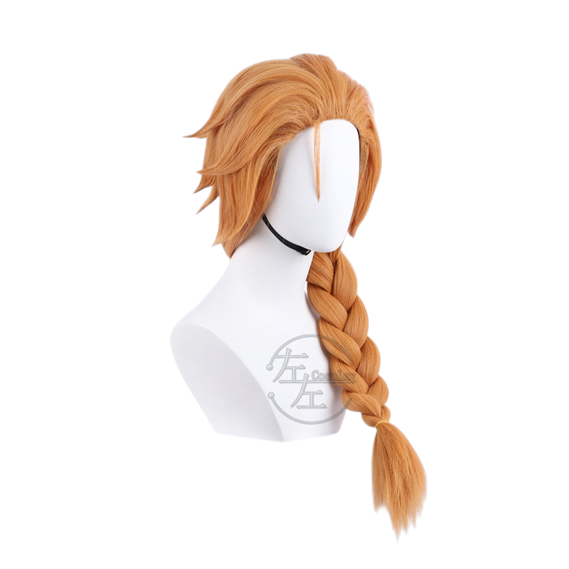 White Smoke Skye Cosplay Wig - Valorant (Auburn Thick Braid) (FEVERCOS)