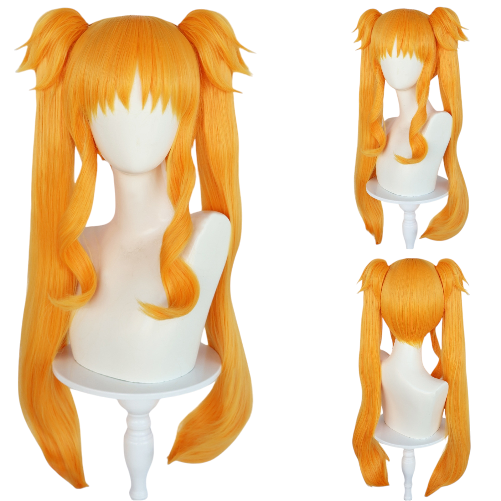 Goldenrod Nanoha Takamachi Cosplay Wig - Lyrical Nanoha (Auburn Side-Tail) (FEVERCOS)