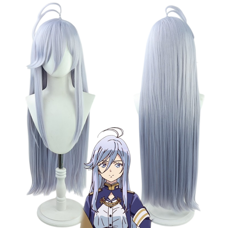 White Smoke Vladilena Milizé Cosplay Wig - 86 Eighty-Six (Silver Long Flowing) (FEVERCOS)