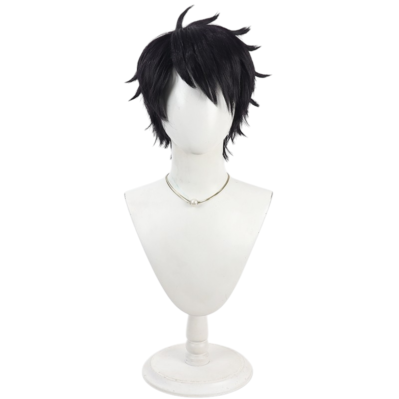 White Smoke Ikari Yaoroshi Cosplay Wig - Tougen Anki (Dark Brown Teased Short) (FEVERCOS)