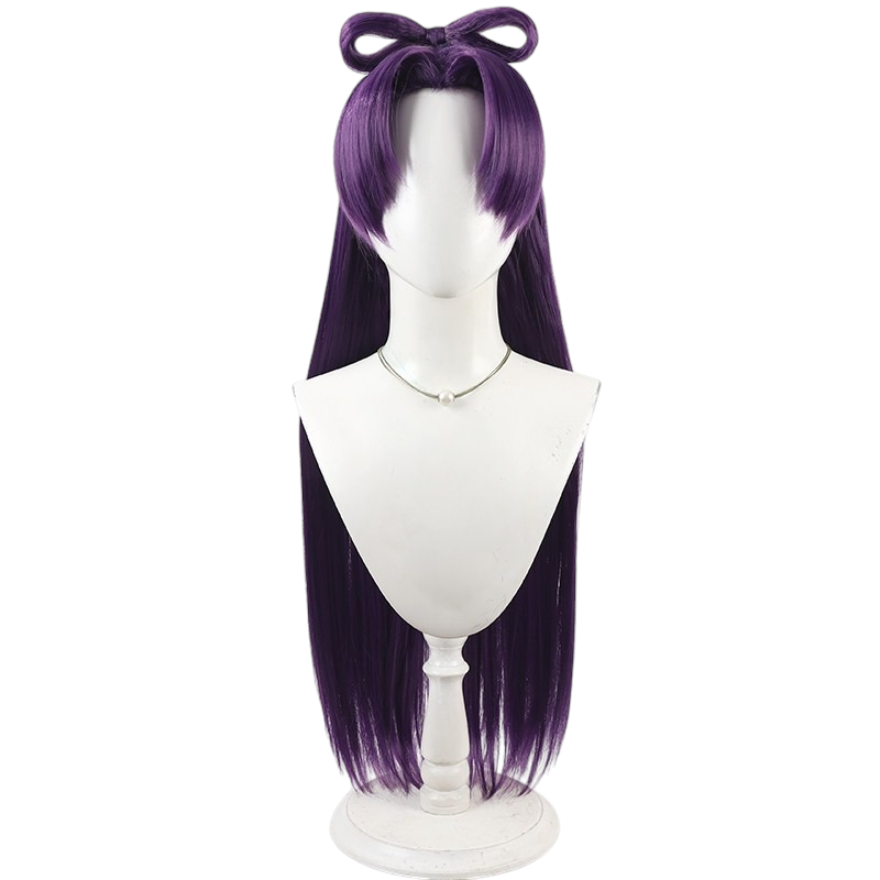 White Smoke Jinshi (Moon Spirit / Female Ver.) Cosplay Wig - The Apothecary Diaries (Detachable Bow) (FEVERCOS)