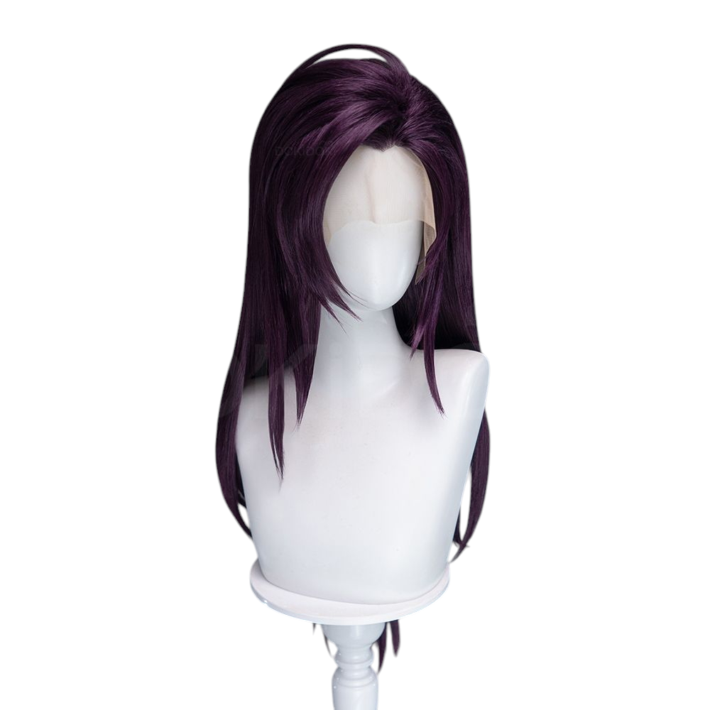 White Smoke Kai'Sa Cosplay Wig - League of Legends (60cm Widow's Peak Mini Lace Front) (FEVERCOS)