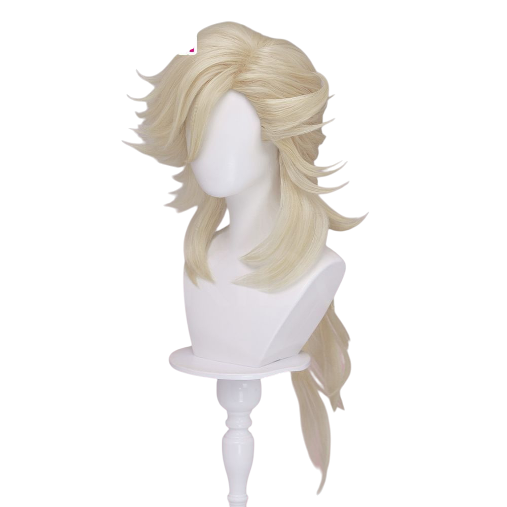 White Smoke Doma Cosplay Wig - Demon Slayer (100cm Teased Roots Long) (FEVERCOS)