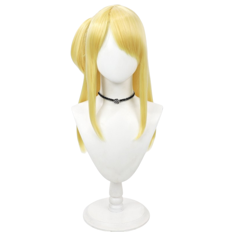 White Smoke Lucy Heartfilia (Standard Ver.) Cosplay Wig - Fairy Tail (Golden Blonde Loose Scalp) (FEVERCOS)