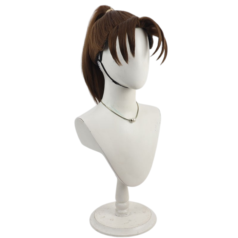 Light Gray Shusaku Komatsuda Cosplay Wig - Nintama Rantaro (Brown Widow's Peak) (FEVERCOS)
