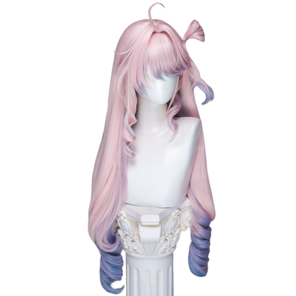 White Smoke Dania Cosplay Wig - Wuthering Waves (80cm Curly Middle Part Scalp) (FEVERCOS)