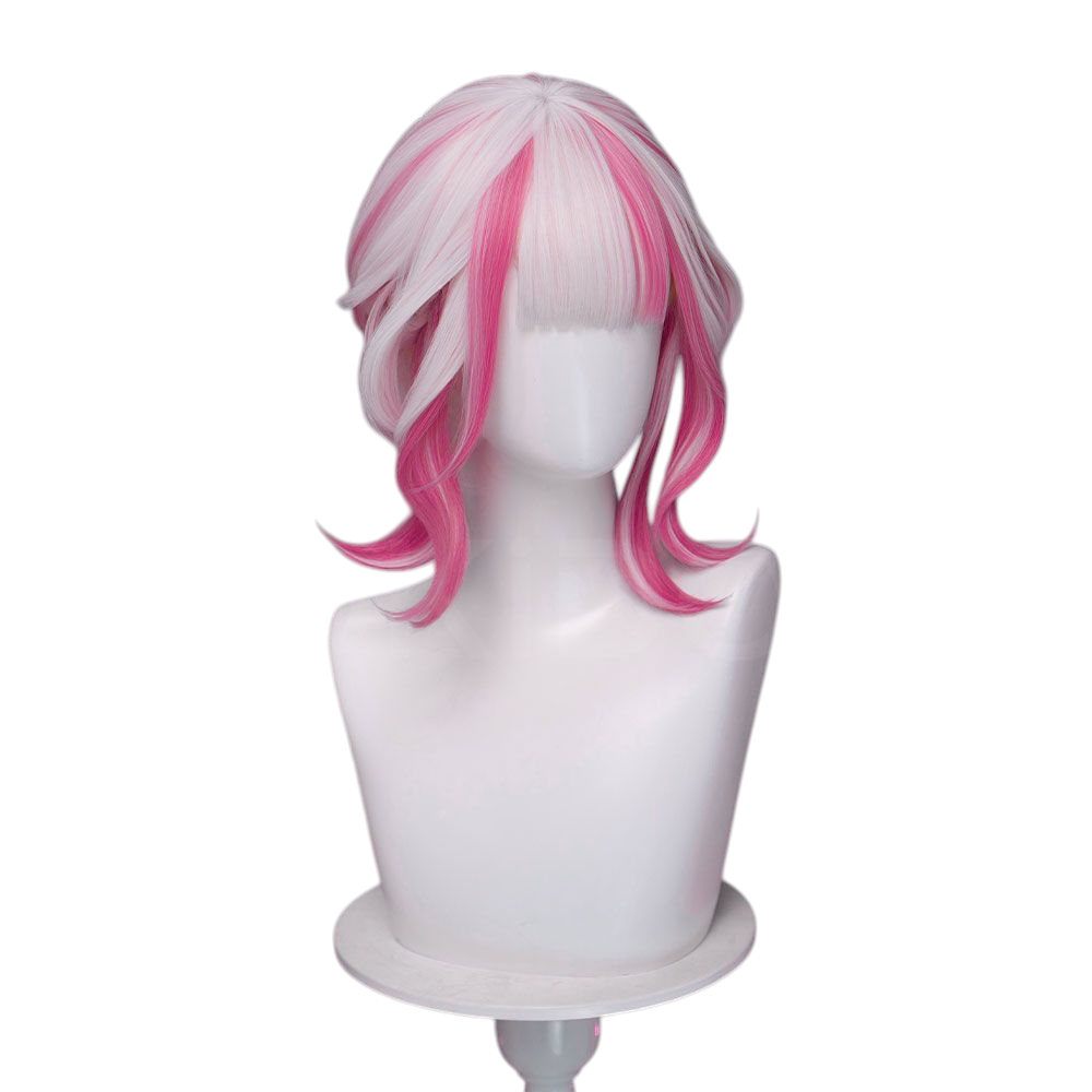 White Smoke Psylocke (Strawberry Mochi) Cosplay Wig - Marvel Rivals (33cm Pink Tied Up) (FEVERCOS)