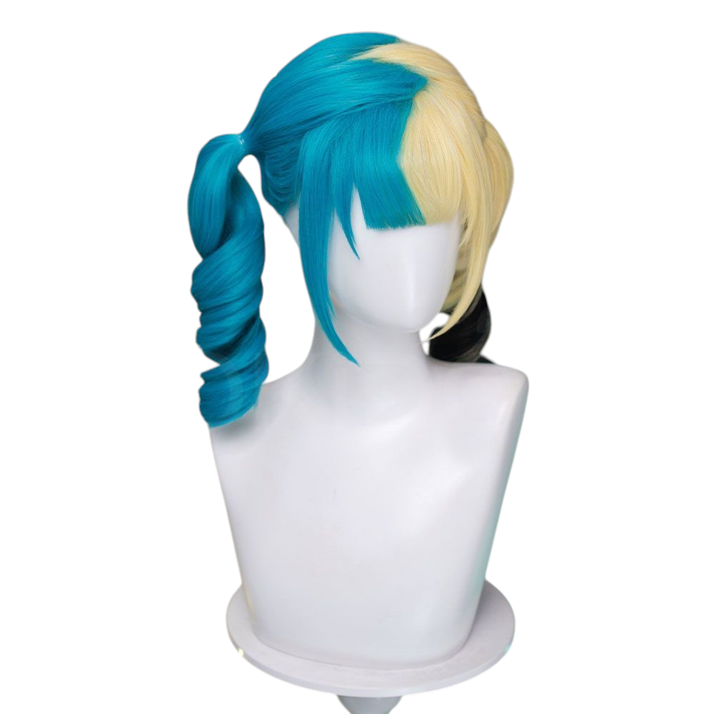 White Smoke Canari Cosplay Wig - Pokemon Legends: Z-A (Two-Tone Tied Ponytail) (FEVERCOS)