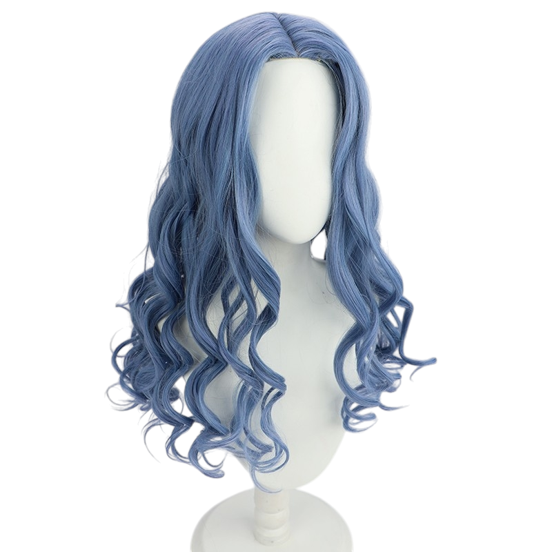 White Smoke Ranni the Witch Cosplay Wig - Elden Ring (Blue Wavy Large Scalp) (FEVERCOS)