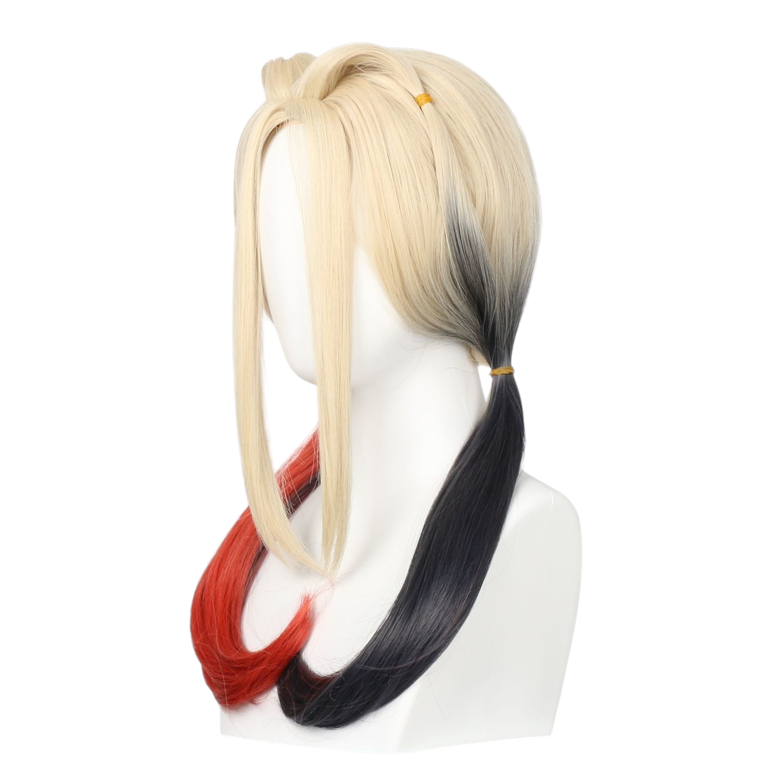 White Smoke Harley Quinn Cosplay Wig - Chaotic Antihero (Gradient Twin Tails) (FEVERCOS) joker