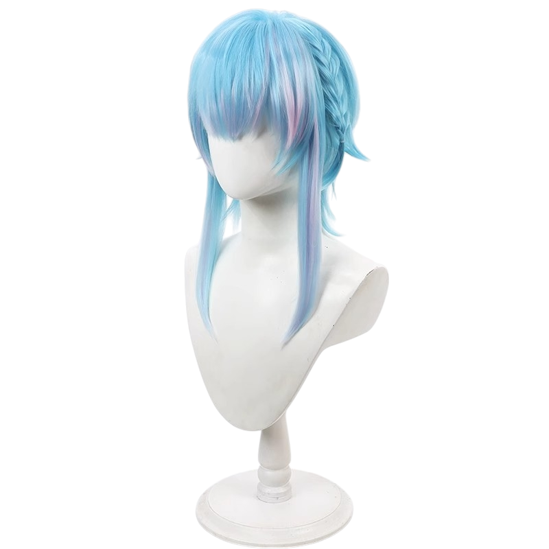 White Smoke Flure Garcia Cosplay Wig - Devil Butler with Black Cat (Pastel Gradient Scalp) (FEVERCOS)
