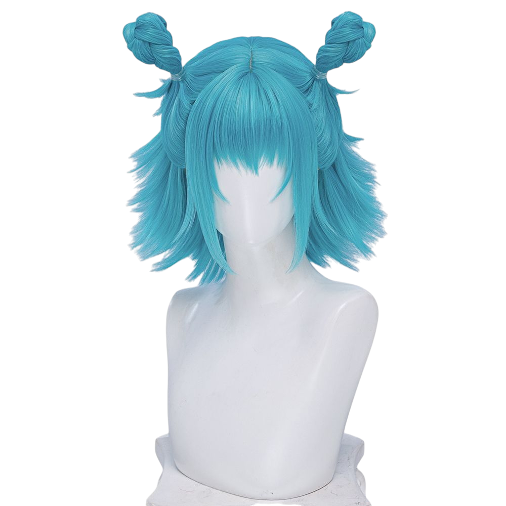 White Smoke Hajime Kashimo Cosplay Wig - Jujutsu Kaisen (36cm Tied-Up Scalp) (FEVERCOS)