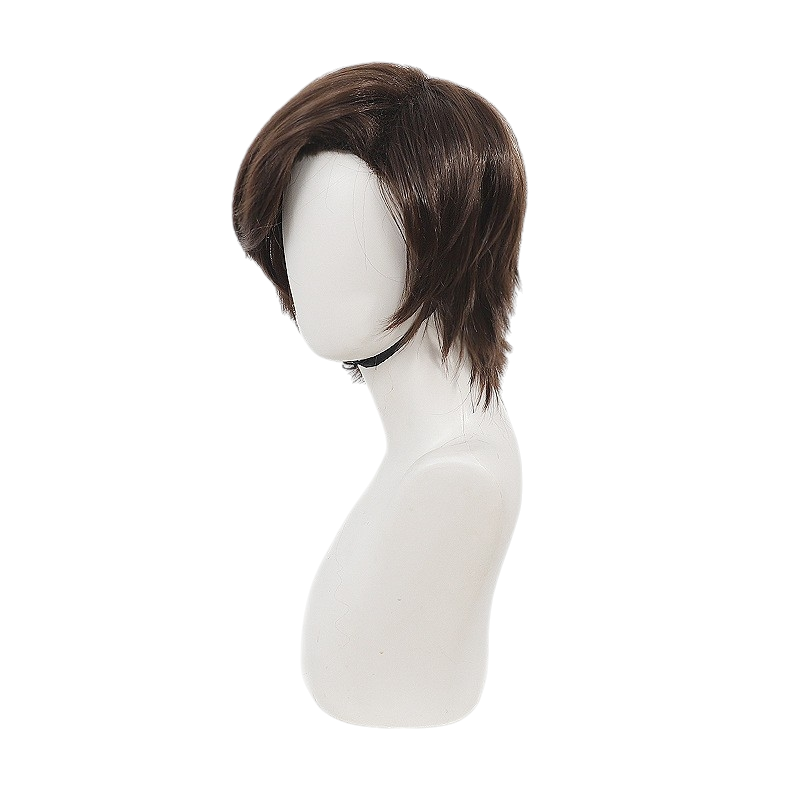 White Smoke Leon S. Kennedy (Requiem Ver.) Cosplay Wig - Resident Evil 9 (Brown Side Part) (FEVERCOS)