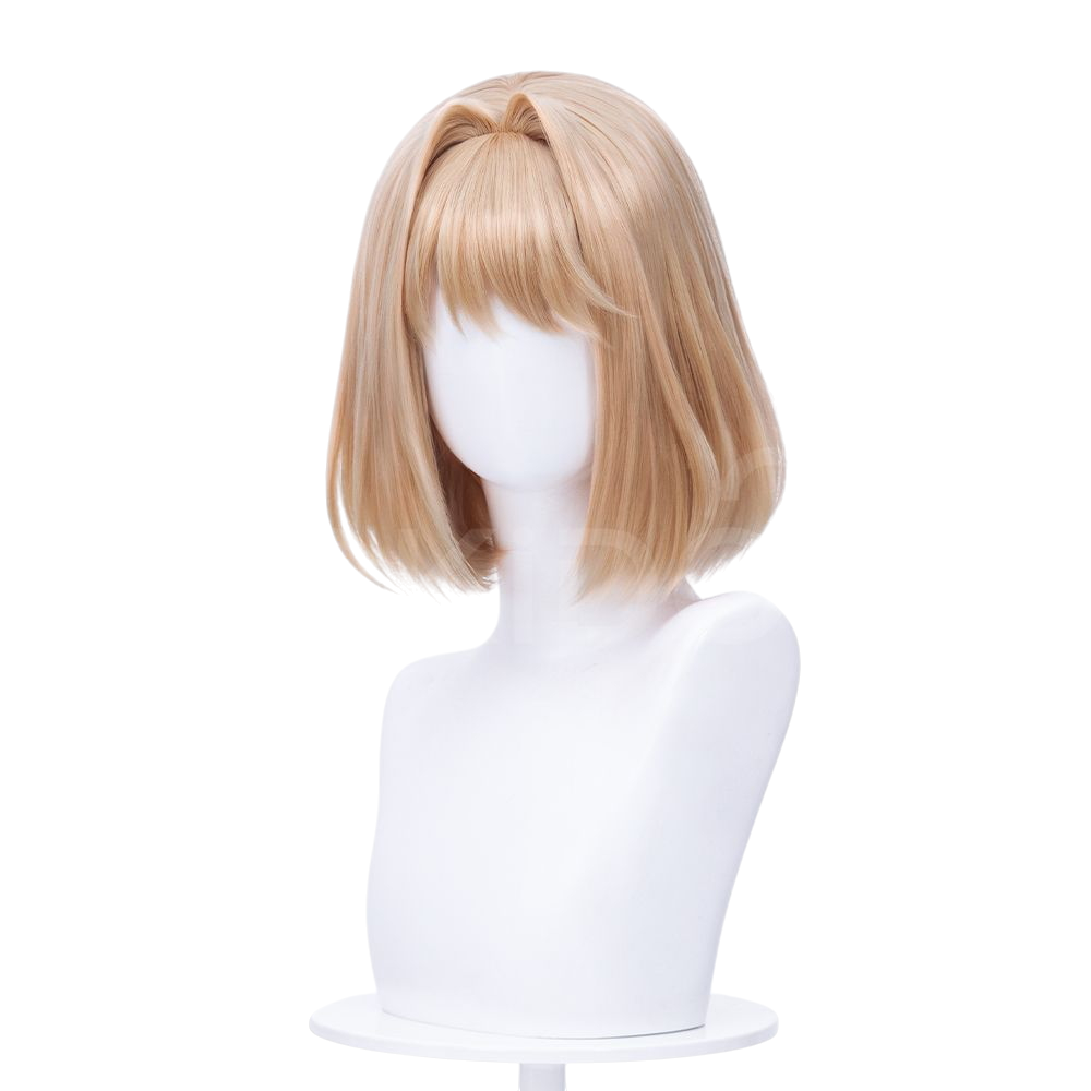 White Smoke Shiina Cosplay Wig - The Summer You Were There (Simulation Scalp Bob) (FEVERCOS)