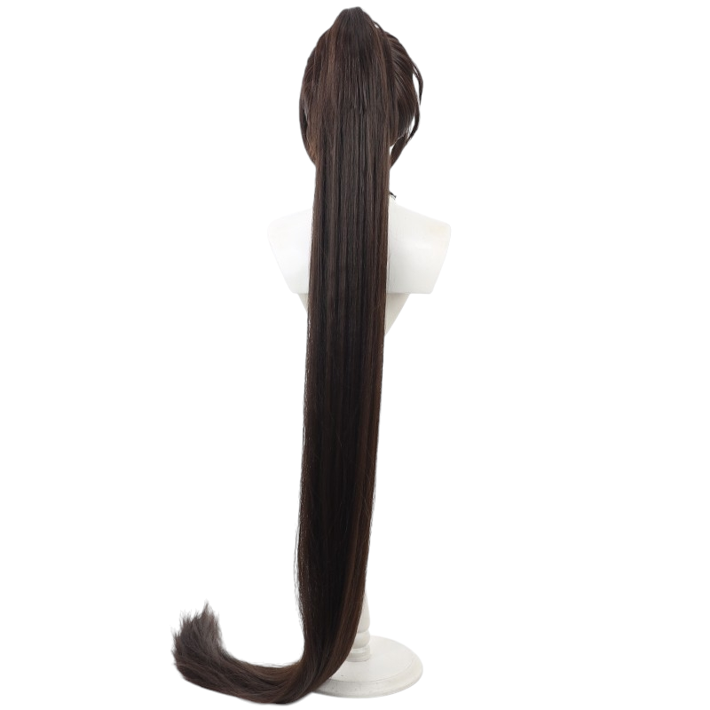 White Smoke Jue Viole Grace Cosplay Wig - Tower of God (150cm Brown Ponytail) (FEVERCOS)
