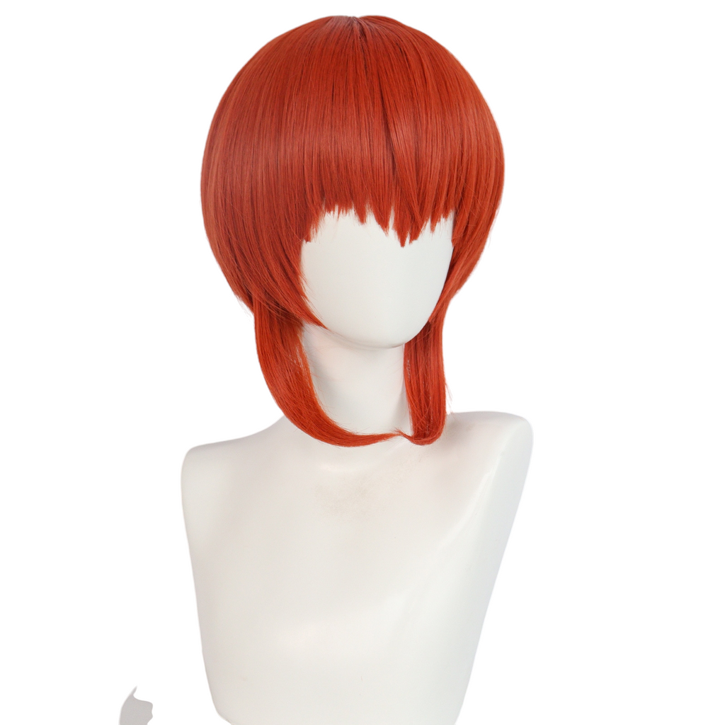Antique White Kagura Cosplay Wig - Gintama (Vermillion/Orange Buns) (FEVERCOS)