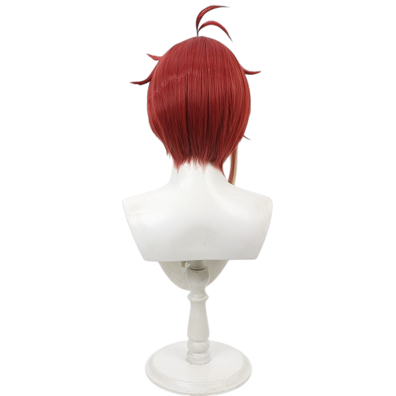 White Smoke Fennesz Oswald Cosplay Wig - Devil Butler with Black Cat (Gradient Scalp Style) (FEVERCOS)