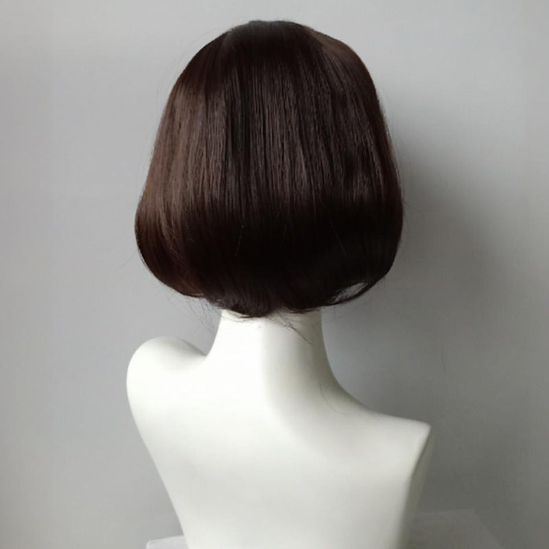Chic Inward Curve Bob Wig - Everyday Fashion (Fluffy Air Bangs) (FEVERCOS)