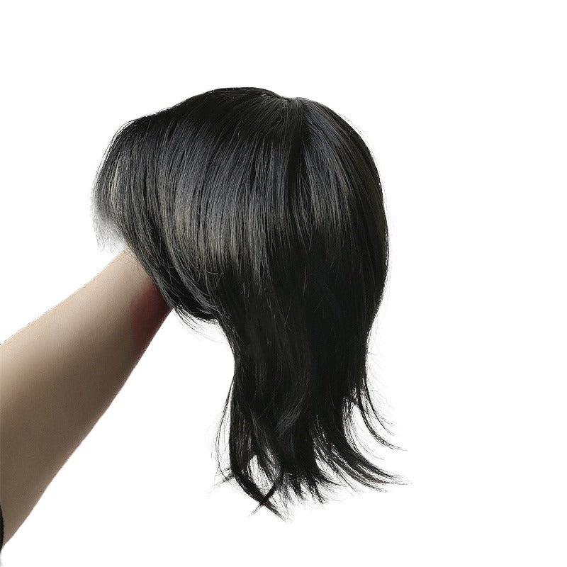 White Smoke Rebellious Multicolor Wolf Cut Wig - Subculture Fashion (Unisex Mullet) (FEVERCOS)