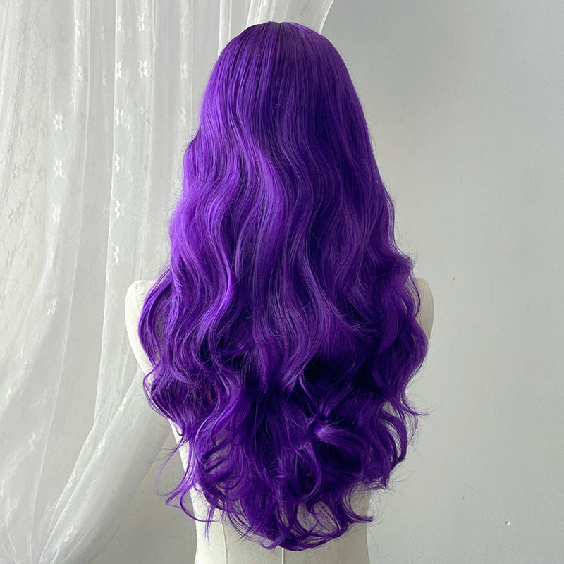 Pastel Purple Roman Curl Wig - Lolita Fashion (Long Bangs) (FEVERCOS)