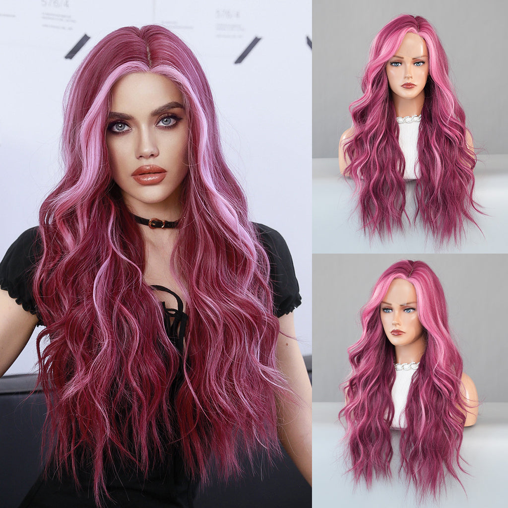 Lavender Starry Purple Highlight Lace Wig - Elite Lace Fronts (Deep Wavy) (FEVERCOS)