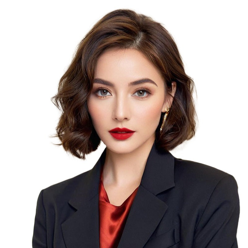 White Smoke French Curl Retro Short Wig - Vintage Collection (Hong Kong Style Bob) (FEVERCOS)