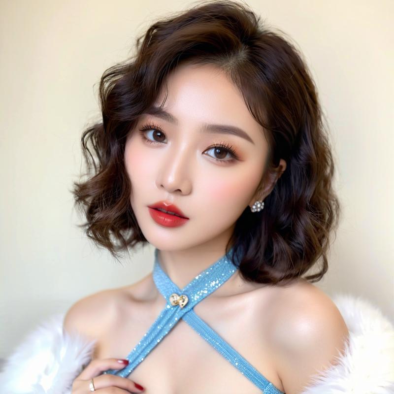 Antique White French Curl Retro Short Wig - Vintage Collection (Hong Kong Style Bob) (FEVERCOS)