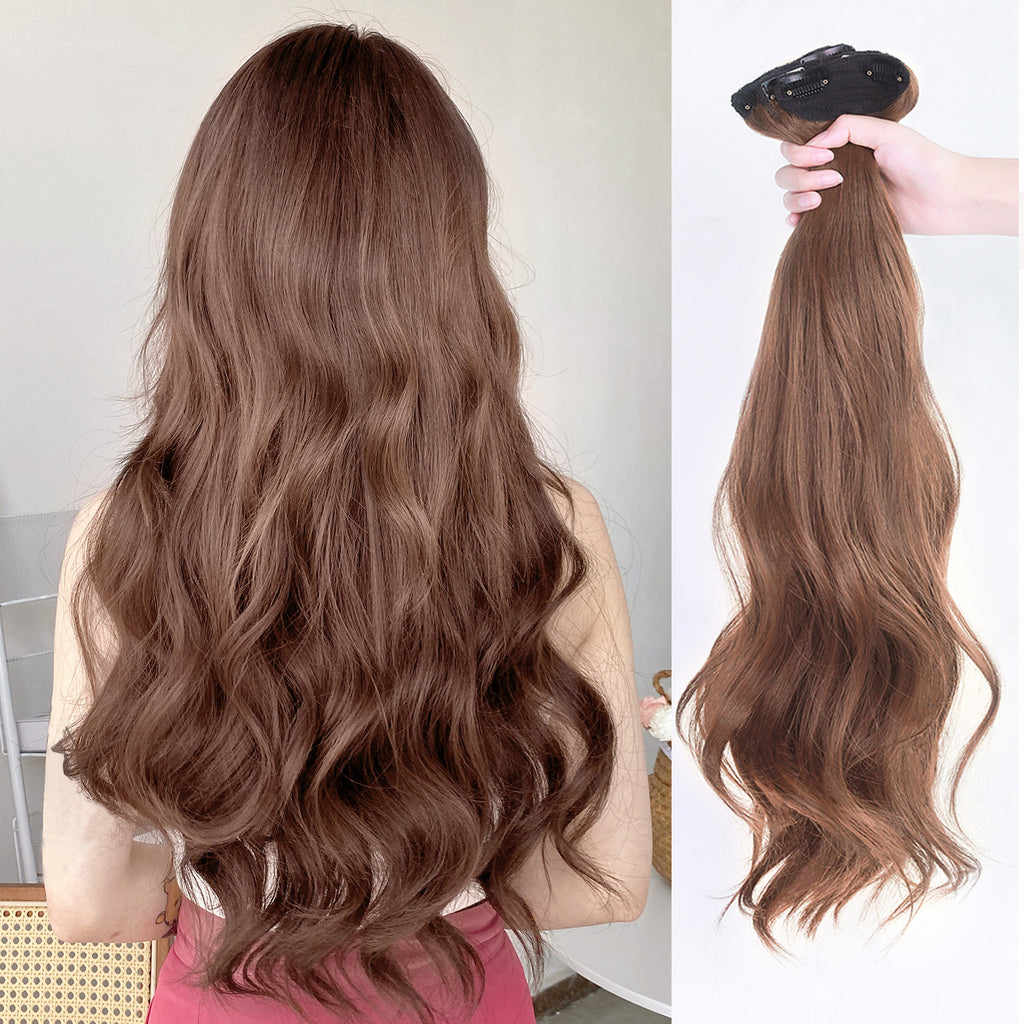 White Smoke 22-Inch Wavy Hair Extensions - Accessory Collection (3-Piece Set) (FEVERCOS)