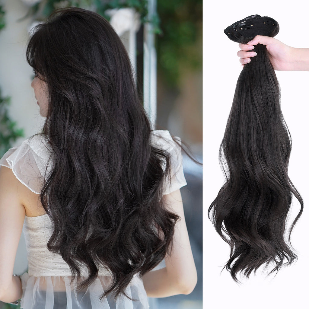 White Smoke 22-Inch Wavy Hair Extensions - Accessory Collection (3-Piece Set) (FEVERCOS)