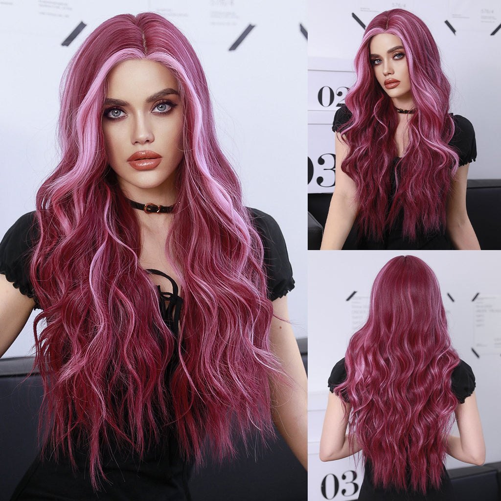 Lavender Starry Purple Highlight Lace Wig - Elite Lace Fronts (Deep Wavy) (FEVERCOS)