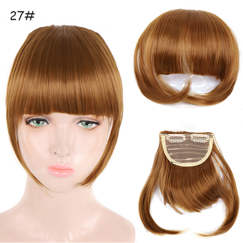 Natural Air Bangs with Sideburns - Face-Slimming Collection (Clip-In Extension) (FEVERCOS) Hair Extension