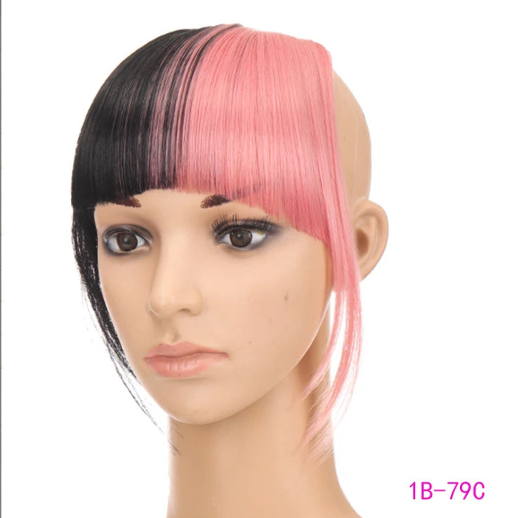 Natural Air Bangs with Sideburns - Face-Slimming Collection (Clip-In Extension) (FEVERCOS) Hair Extension