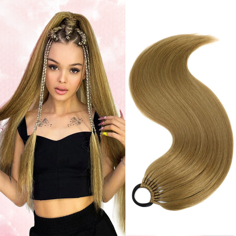 White Smoke Ultra-Long Straight Ponytail Extension - Runway Collection (18-32 Inch Lengths) (FEVERCOS) Hair Extension